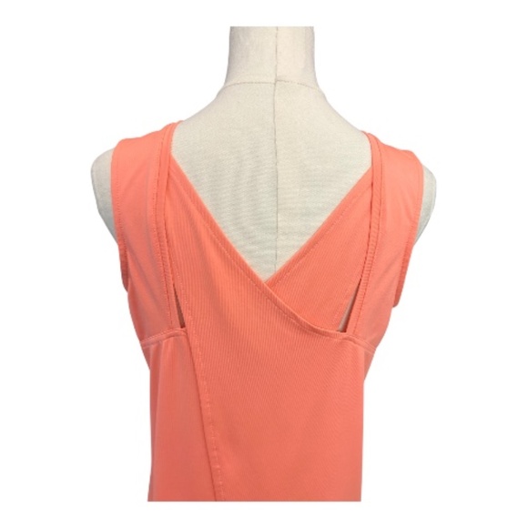π EUC LUCKY IN LOVE Coral Split Back Tank Top | Size M - Picture 5 of 8